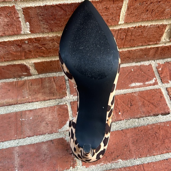 Madden Girl Leopard Faux Suede Cutout High Heels - Picture 8 of 8